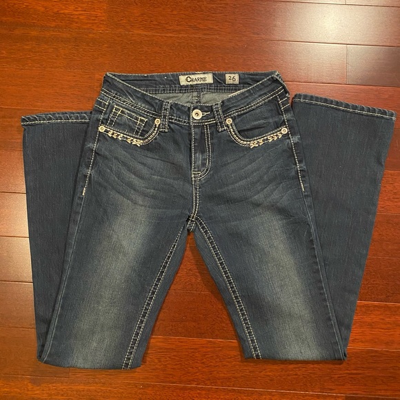 Charme bootcut jeans size 26 blue denim OBO - Picture 4 of 4